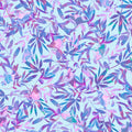 Giverny Favorites - Aqua Leaves 2 Yard Cut