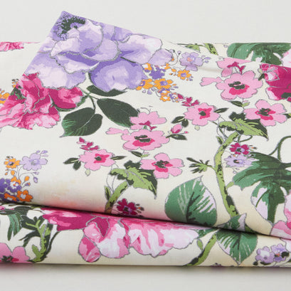 Decadent Blossoms Favorites - Natural Floral 2 Yard Cut