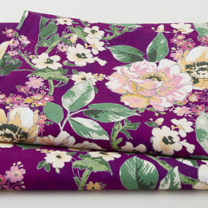 Decadent Blossoms Favorites - Orchid Floral 2 Yard Cut