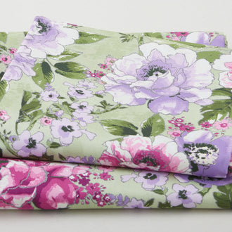 Decadent Blossoms Favorites - Sage Floral 2 Yard Cut