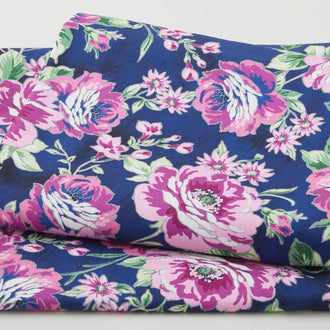 Decadent Blossoms Favorites - Navy Floral 2 Yard Cut