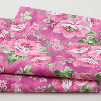 Decadent Blossoms Favorites - Magenta Floral 2 Yard Cut