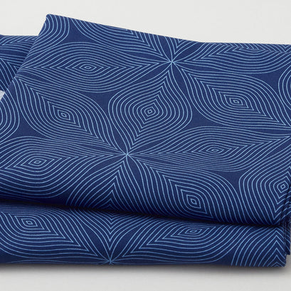 Jardin Blue Favorites - Navy Petals 2 Yard Cut