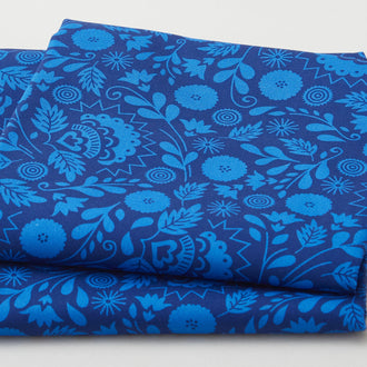 Jardin Blue Favorites - Navy Floral 2 Yard Cut