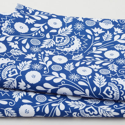 Jardin Blue Favorites - Delft Floral 2 Yard Cut