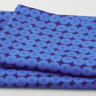Jardin Blue Favorites - Cobalt Circles 2 Yard Cut