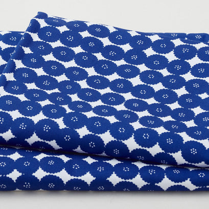 Jardin Blue Favorites - Delft Circles 2 Yard Cut