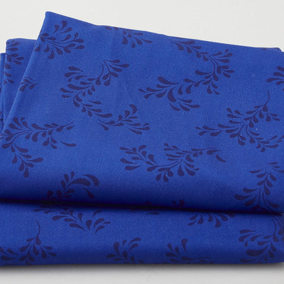 Jardin Blue Favorites - Cobalt Vines 2 Yard Cut