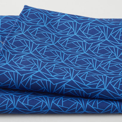 Jardin Blue Favorites - Navy Roses 2 Yard Cut