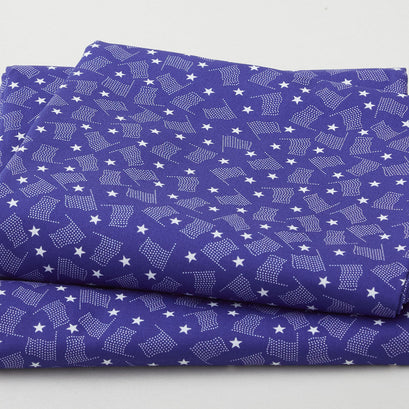 Vintage Valor Favorites - Royal Flags 2 Yard Cut