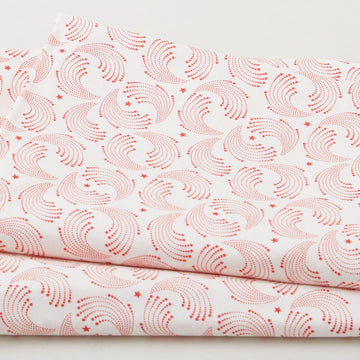 Vintage Valor Favorites - Red Swirls 2 Yard Cut