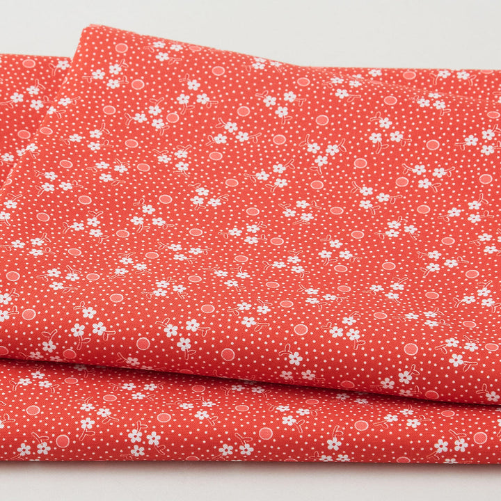 Picnics and Parades Favorites - Cherry Flowers 2 Yard Cut