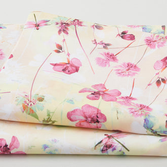 Green Garden Favorites - Petal Flowers 2 Yard Cut