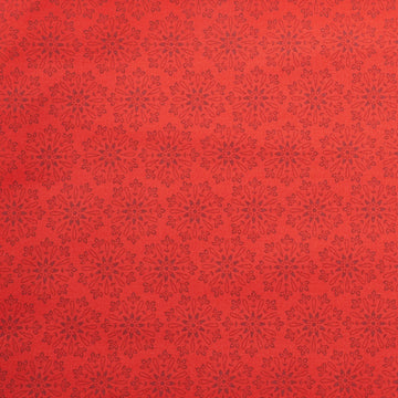 Ruby Fern Favorites - Cardinal Snowflakes 2 Yard Cut
