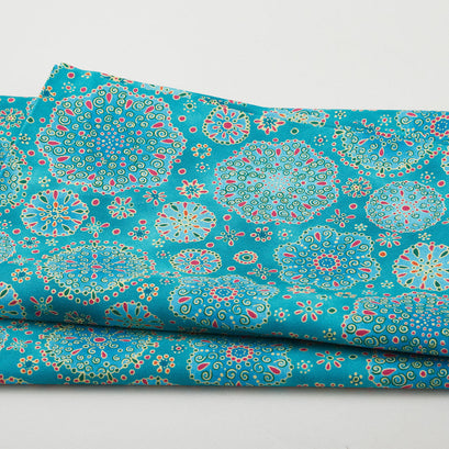 Jeweled Autumn Favorites - Turquoise 2 Yard Cut