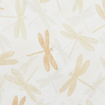 Catherine Favorites - Natural Dragonfly Metallic 2 Yard Cut