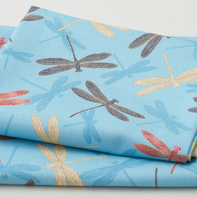 Catherine Favorites - Lake Dragonfly Metallic 2 Yard Cut