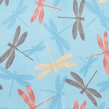 Catherine Favorites - Lake Dragonfly Metallic 2 Yard Cut
