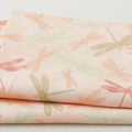 Catherine Favorites - Peach Dragonfly Metallic 2 Yard Cut