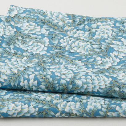 Catherine Favorites - Lake Leaves Metallic 2 Yard Cut