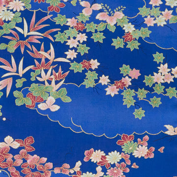 Imperial Collection - Hana Favorites Cobalt Plants 2 Yard Cut