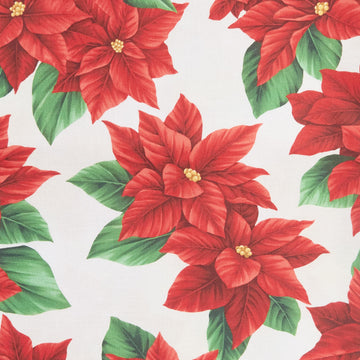 Festive Christmas Favorites - Vintage Poinsettia 2 Yard Cut