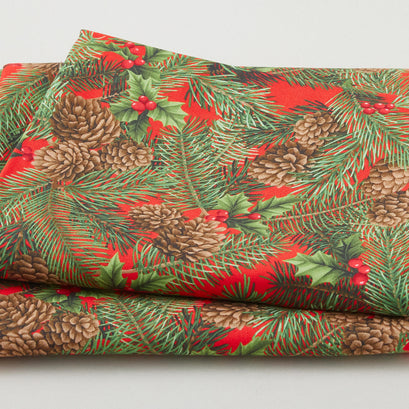 Festive Christmas Favorites - Red Pine 2 Yard Cut