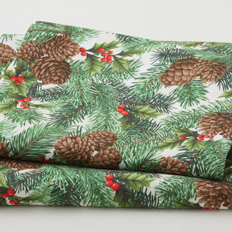 Festive Christmas Favorites - Vintage Pine 2 Yard Cut