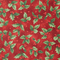 Festive Christmas Favorites - Red Holly 2 Yard Cut
