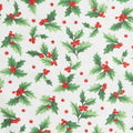Festive Christmas Favorites - Vintage Holly 2 Yard Cut