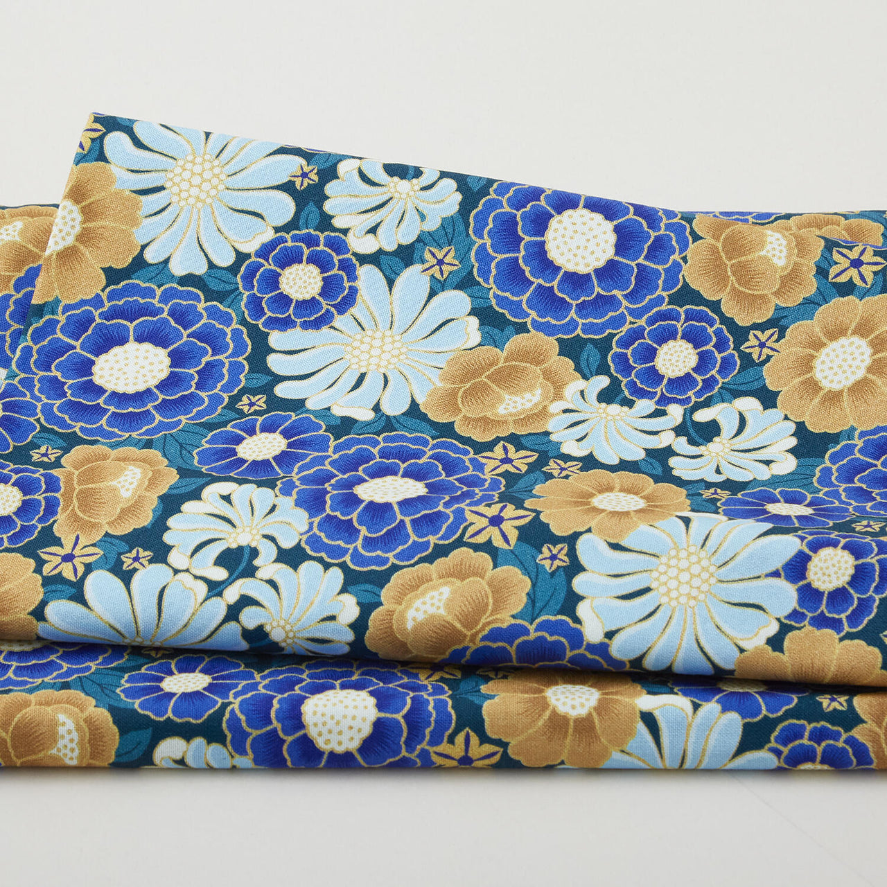 Hummingbird Haven Favorites - Teal Flower 2 Yard Cut