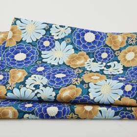 Hummingbird Haven Favorites - Teal Flower 2 Yard Cut