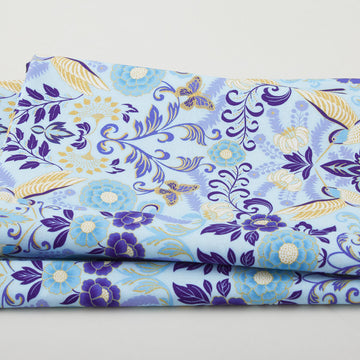 Hummingbird Haven Favorites - Aquamarine 2 Yard Cut