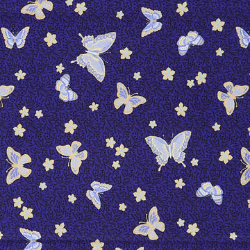 Hummingbird Haven Favorites - Midnight Butterfly 2 Yard Cut