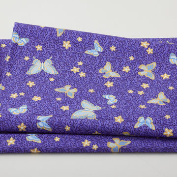 Hummingbird Haven Favorites - Cobalt Butterfly 2 Yard Cut