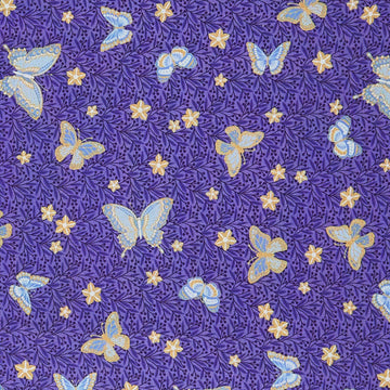 Hummingbird Haven Favorites - Cobalt Butterfly 2 Yard Cut