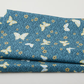 Hummingbird Haven Favorites - Teal Butterfly 2 Yard Cut
