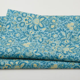 Hummingbird Haven Favorites -Teal Damask 2 Yard Cut