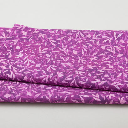Moss & Mulberry Favorites - Orchid Small Leaves 2 Yard Cut