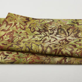 Autumn Skies Batiks Favorites - Forest Maple Leaf 2 Yard Cut