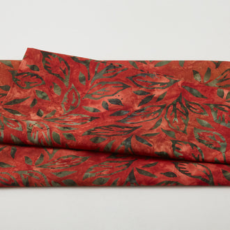 Autumn Skies Batiks Favorites - Spice Flowing Leaves 2 Yard Cut
