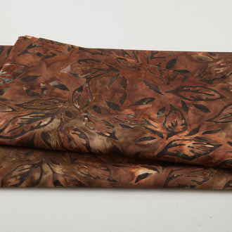 Autumn Skies Batiks Favorites - Earth Flowing Leaves 2 Yard Cut
