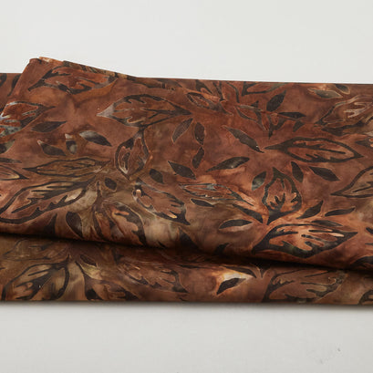 Autumn Skies Batiks Favorites - Earth Flowing Leaves 2 Yard Cut