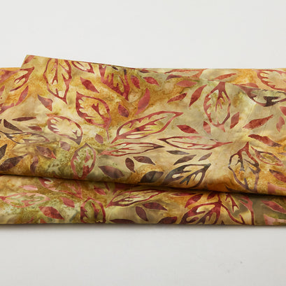 Autumn Skies Batiks Favorites - Harvest Flowing Leaves 2 Yard Cut