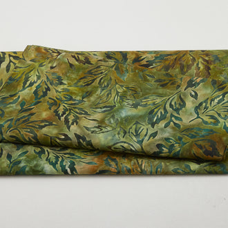Autumn Skies Batiks Favorites - Leaf Sprigs 2 Yard Cut