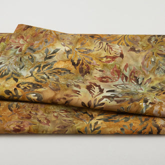 Autumn Skies Batiks Favorites - Olive Sprigs 2 Yard Cut