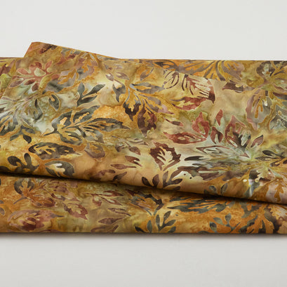 Autumn Skies Batiks Favorites - Olive Sprigs 2 Yard Cut