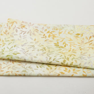 Autumn Skies Batiks Favorites - Sprig Small Leaves 2 Yard Cut