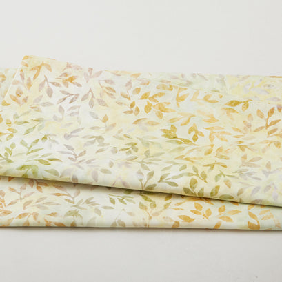 Autumn Skies Batiks Favorites - Sprig Small Leaves 2 Yard Cut
