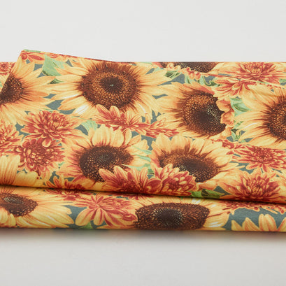 September Fields Favorites - Sunflower Packed Sunflowers 2 Yard Cut